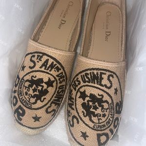 DIOR GRANVILLE ESPADRILLE SIZE 38